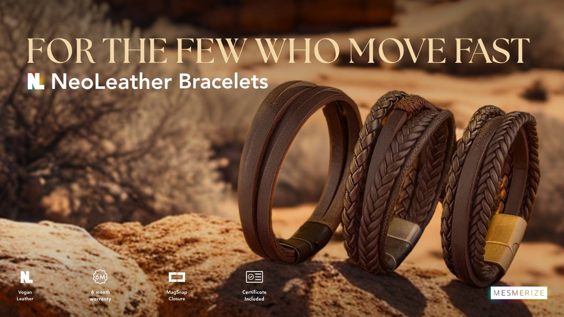 Neo Leather Bracelets: Quietly Rebellious. Unapologetically You.