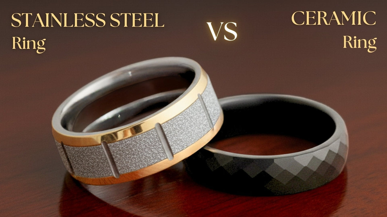 Stainless Steel Rings vs Ceramic Rings – Which One is Right for You? 💍✨