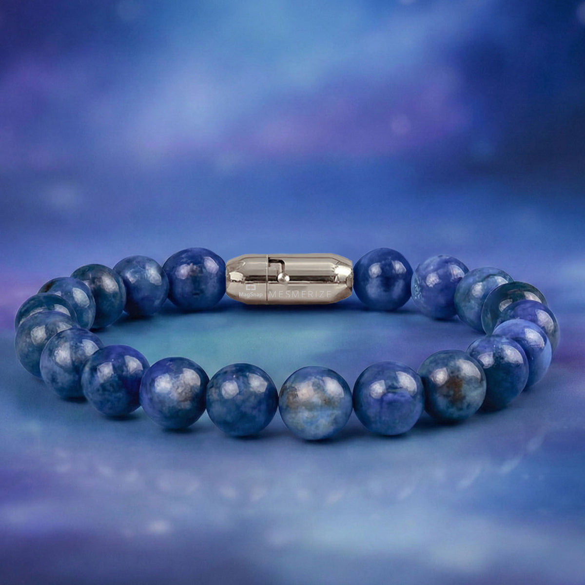 Clarity Blue Kyanite Natural Stone Bracelet With MagSnap 2