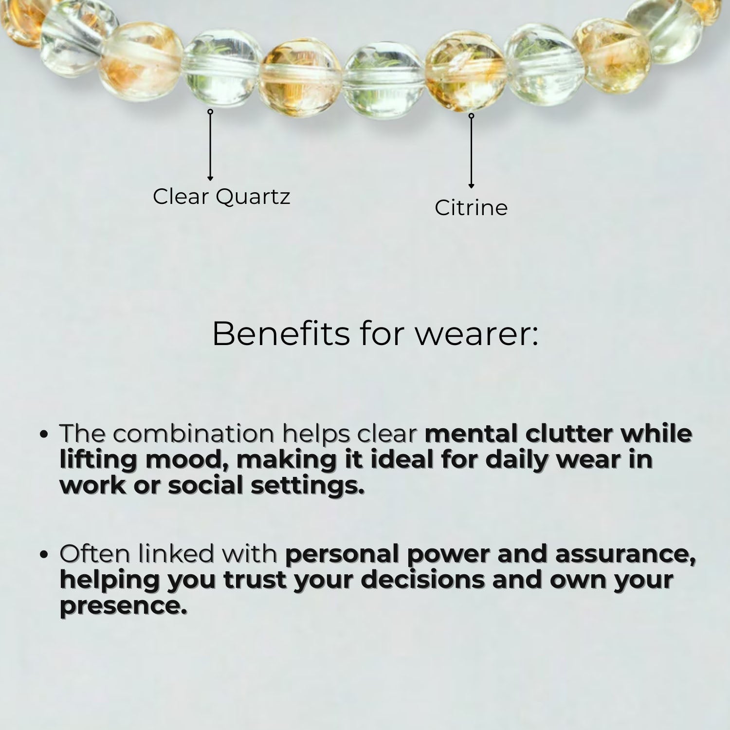 Natural Stone Jewellery Bracelet Citrine MagSnap