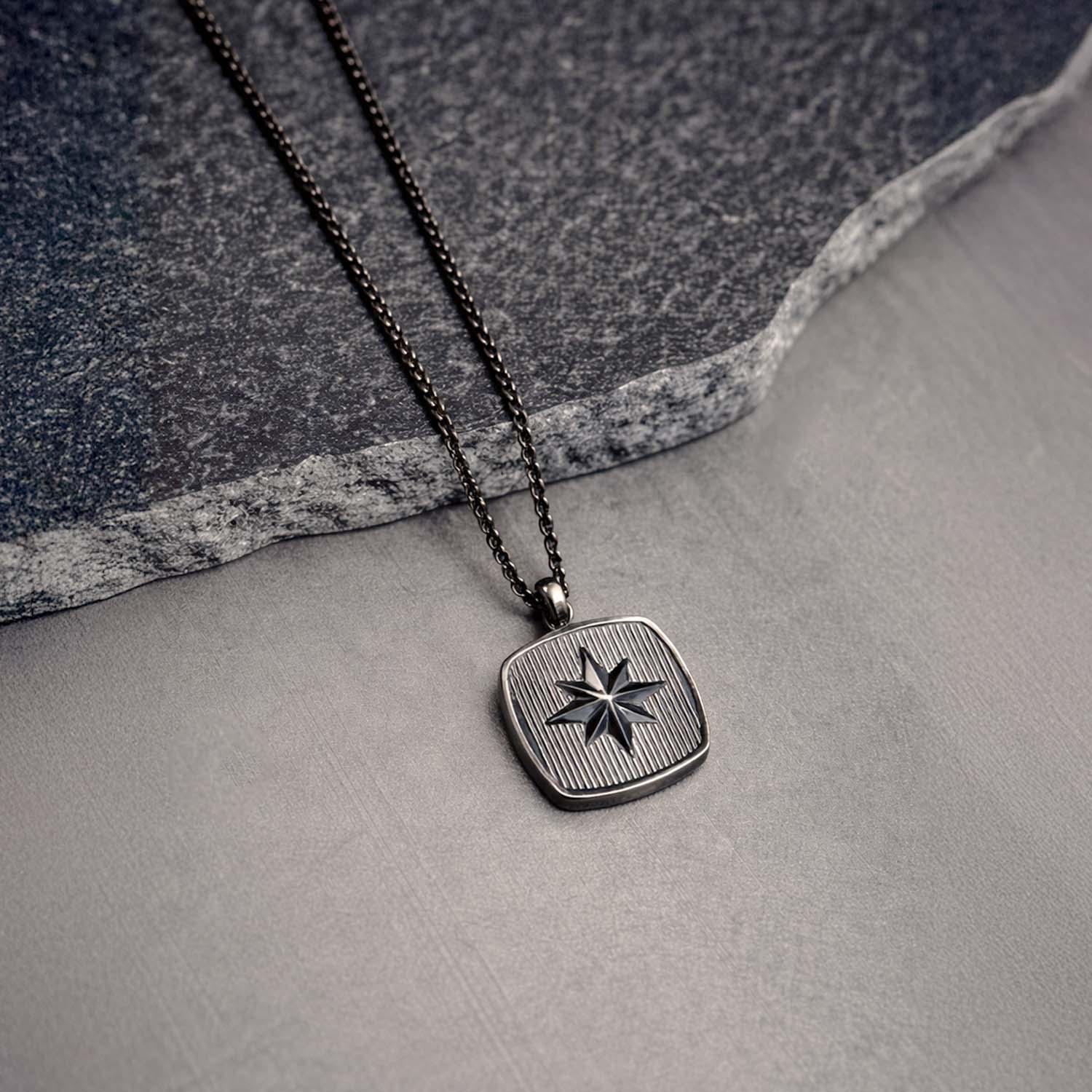Axis Noir Pendant Necklace