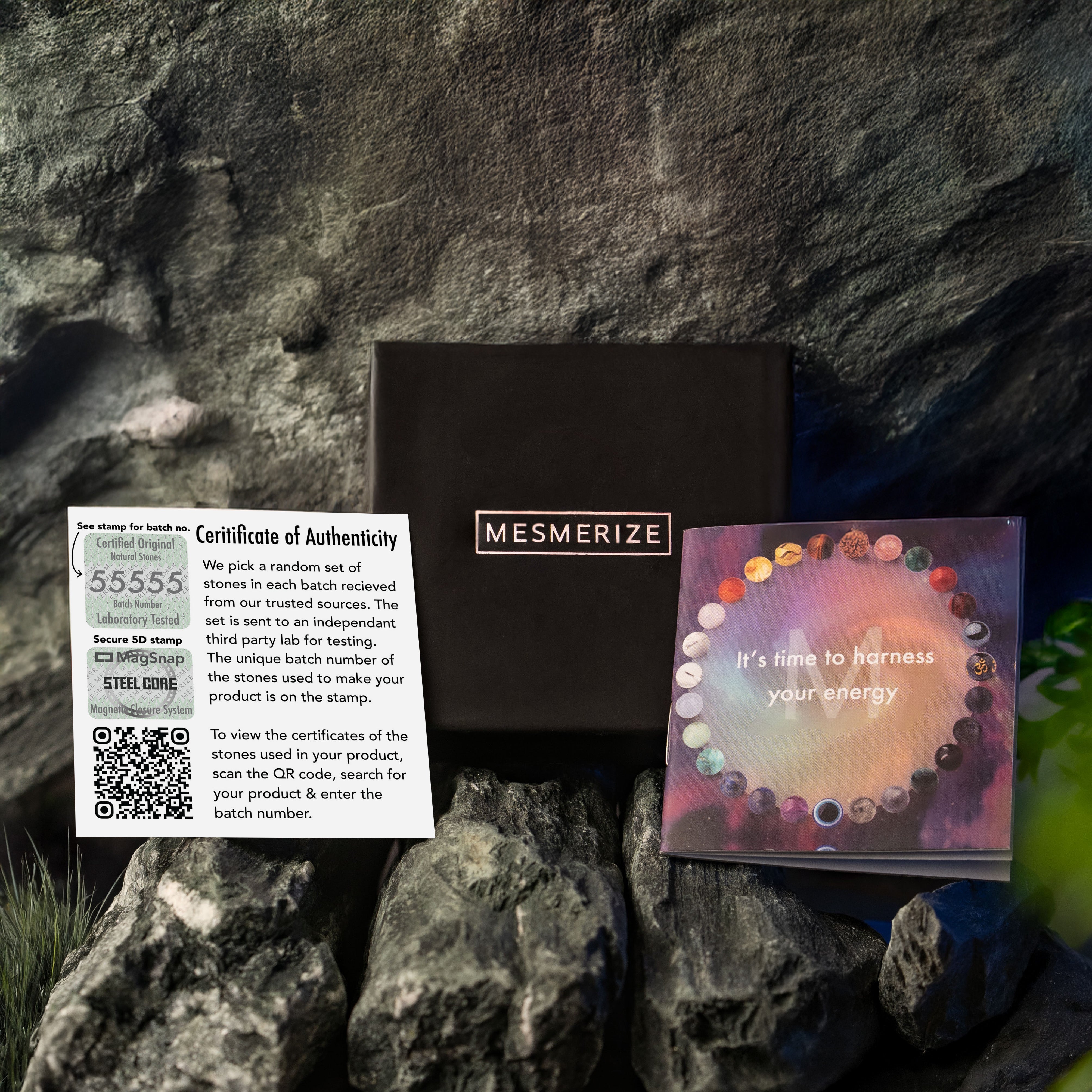 Inner Peace Selenite Natural Stone Bracelet with MagSnap