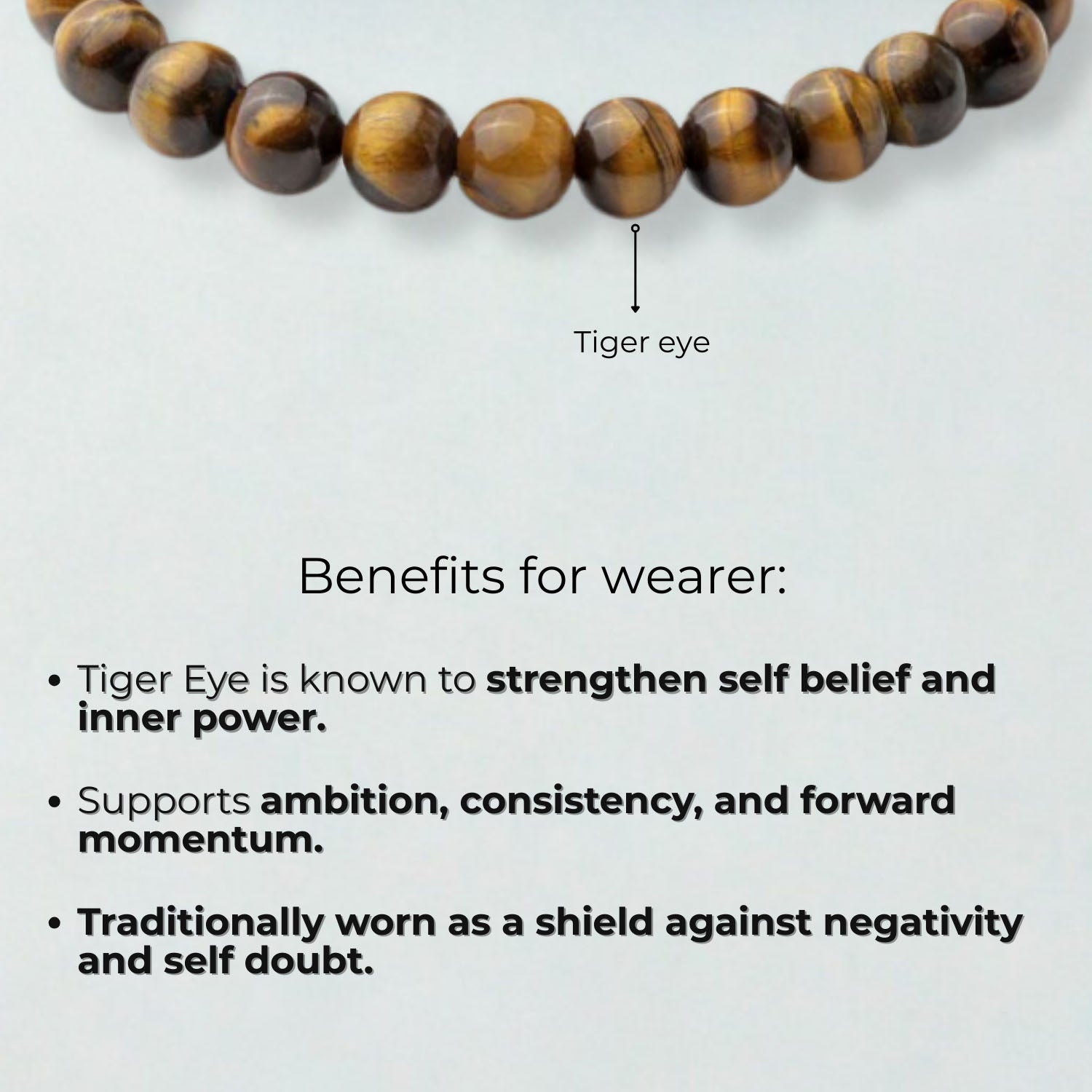 Natural Stone Jewellery Courageous Tiger Eye Natural Stone Bracelet With Magsnap