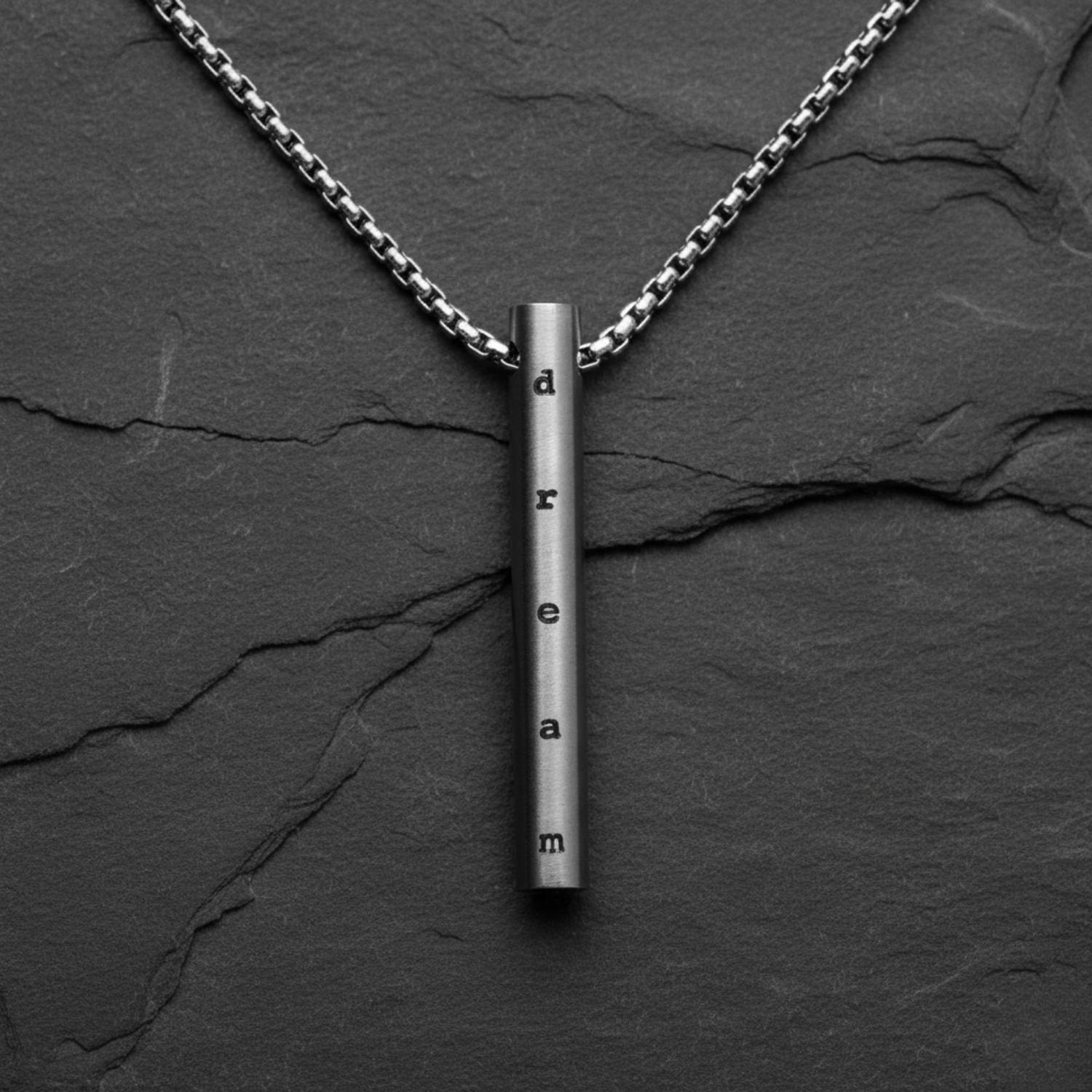 Dream Silver Barrel Necklace