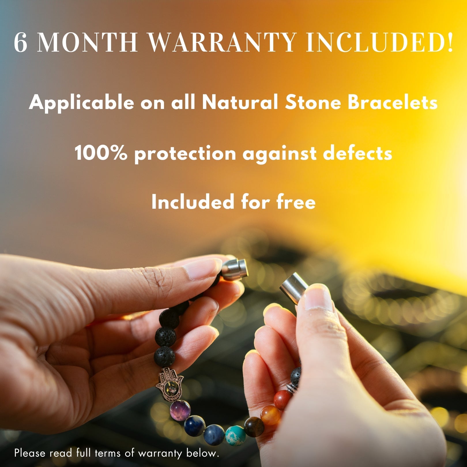 Celestial Warmth Amber (Kahruwa) Natural Stone Bracelet with Magsnap2