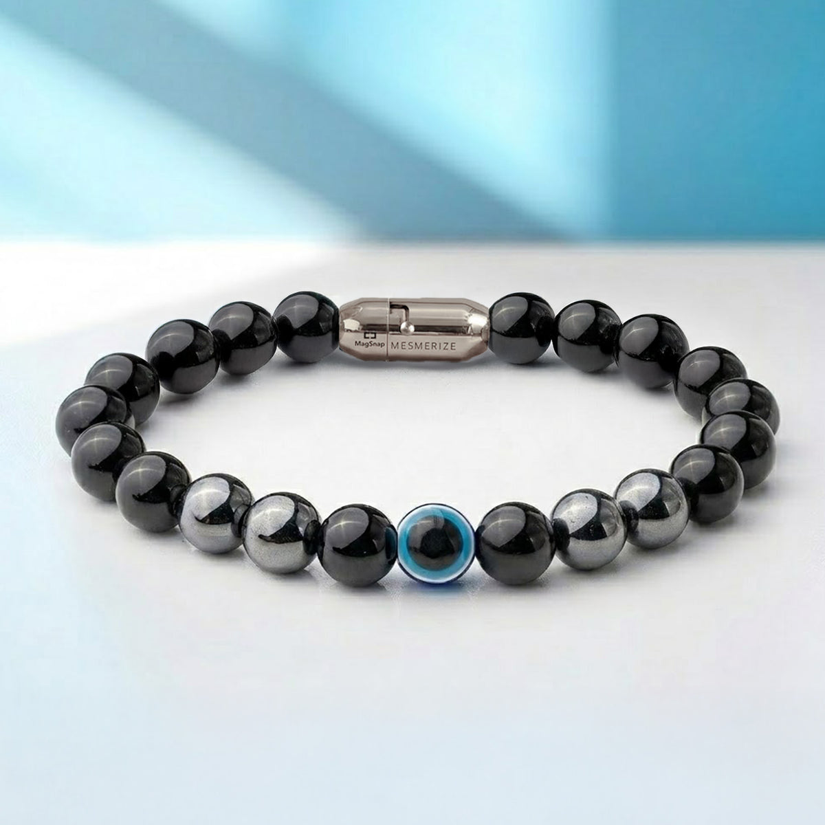 Natural Stone Jewellery Bracelet Hematite MagSnap
