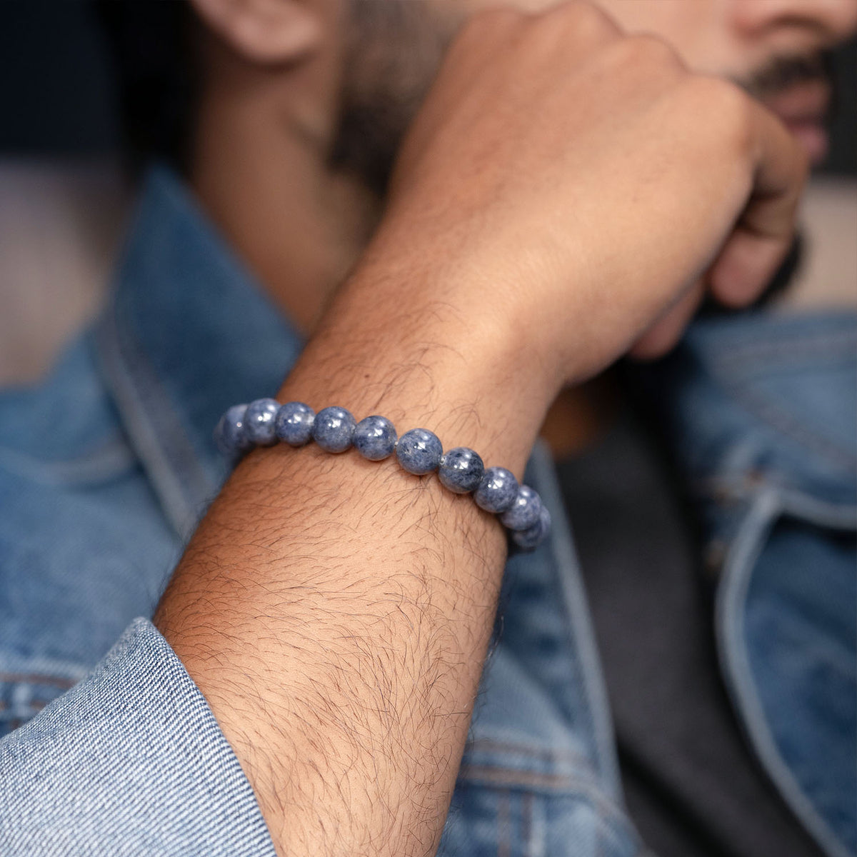 Wealth Magnet Blue Sapphire Natural Stone Bracelet With MagSnap 2