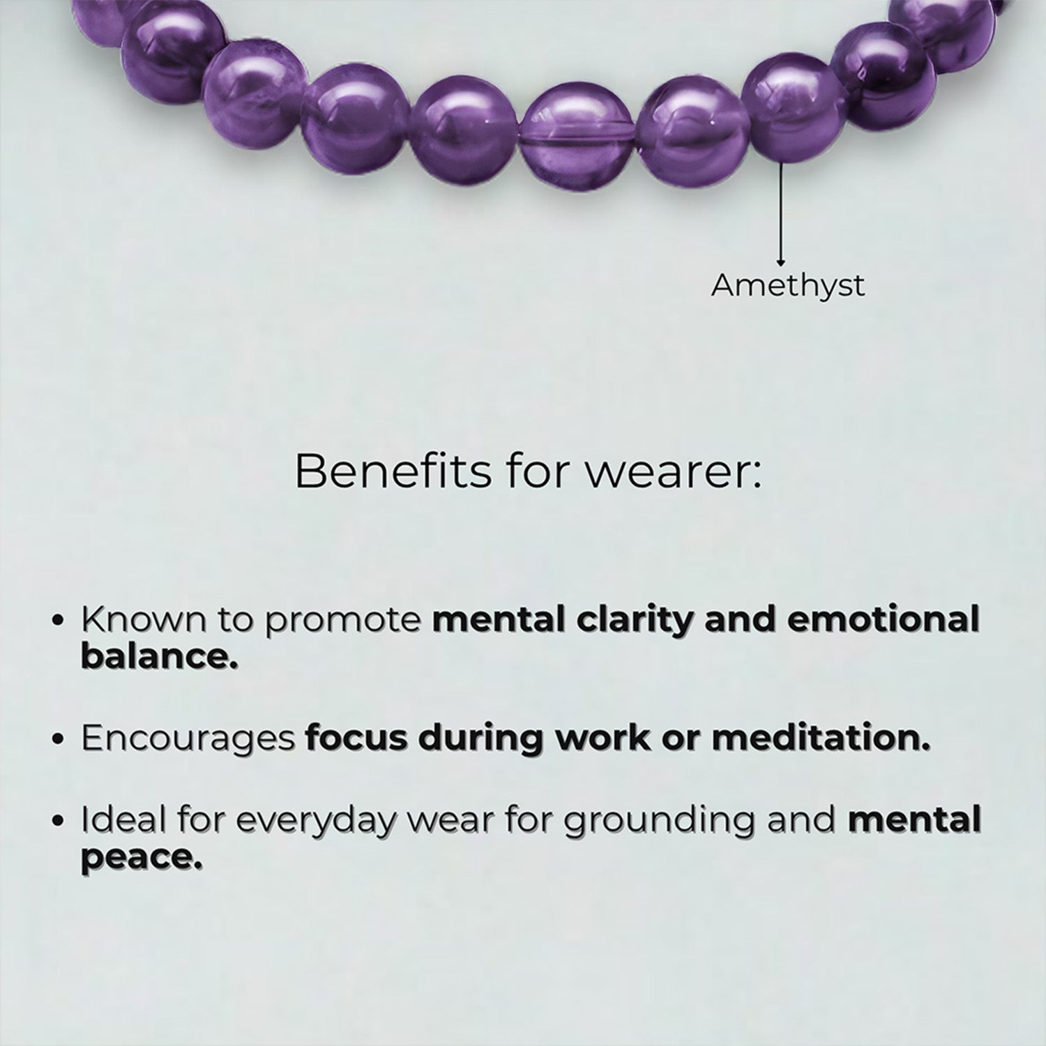Natural Stone Jewellery Bracelet Amethyst MagSnap