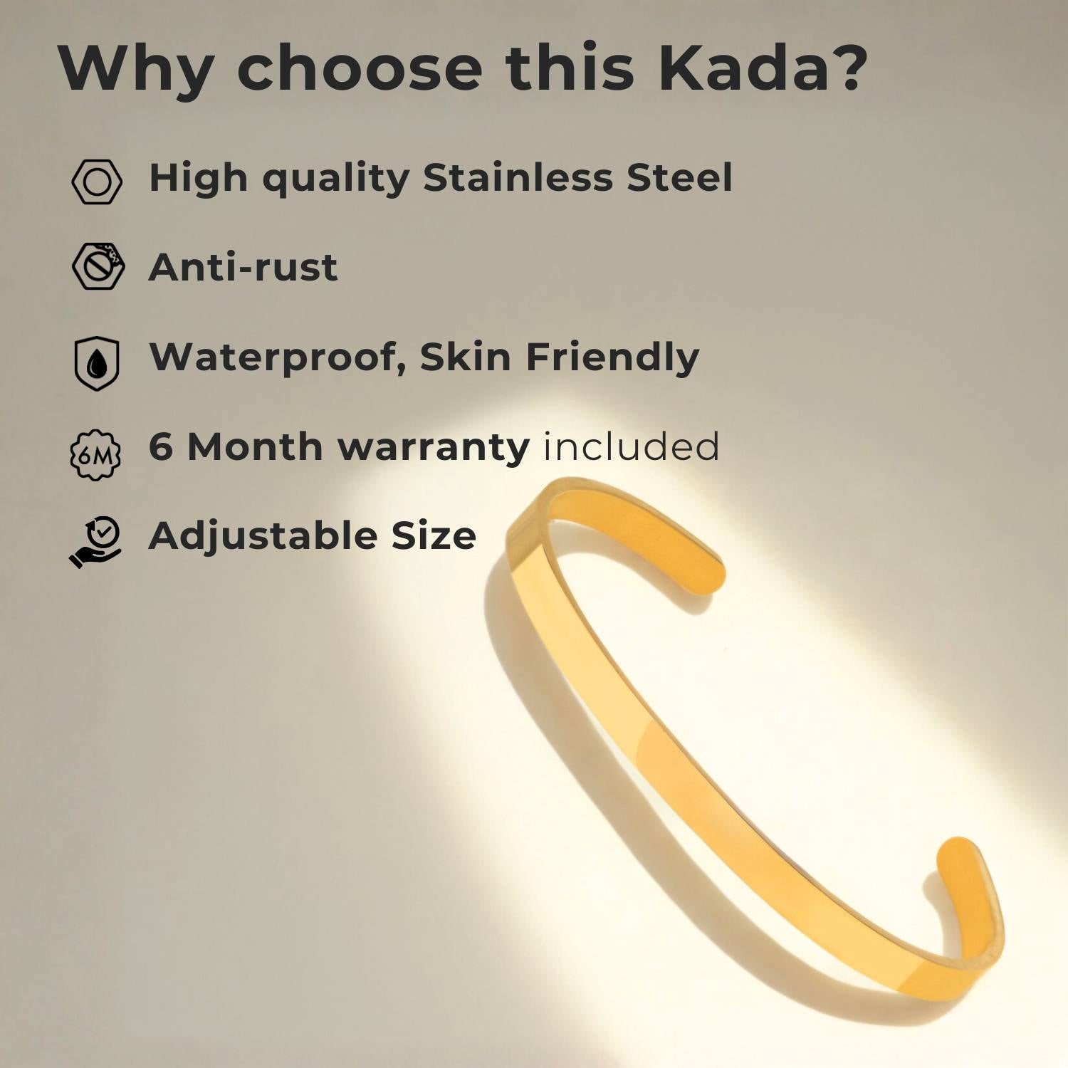 Yin Yang Gloss Cuff Adjustable Bracelet Silver