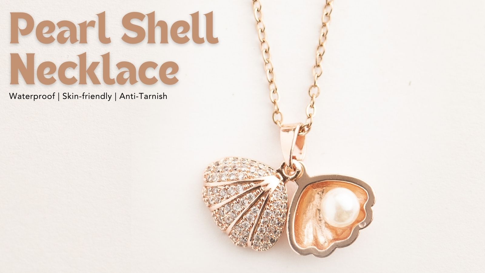 Stylish and Sentimental: The Rose Gold Stainless Steel Necklace with Zirconia Diamonds and a Pearl