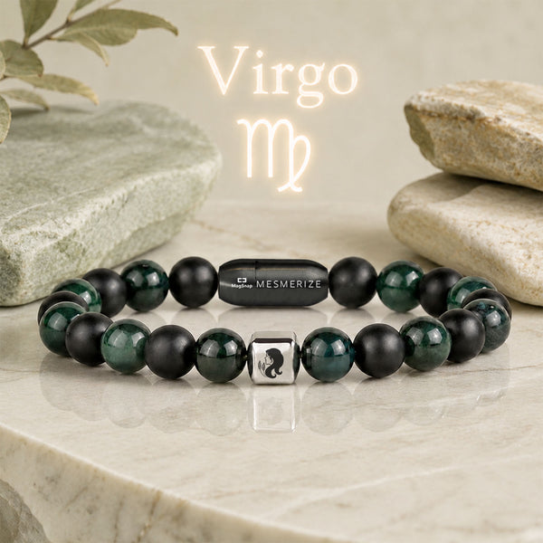 Virgo (Kanya) Zodiac Stone Bracelet with MagSnap 2