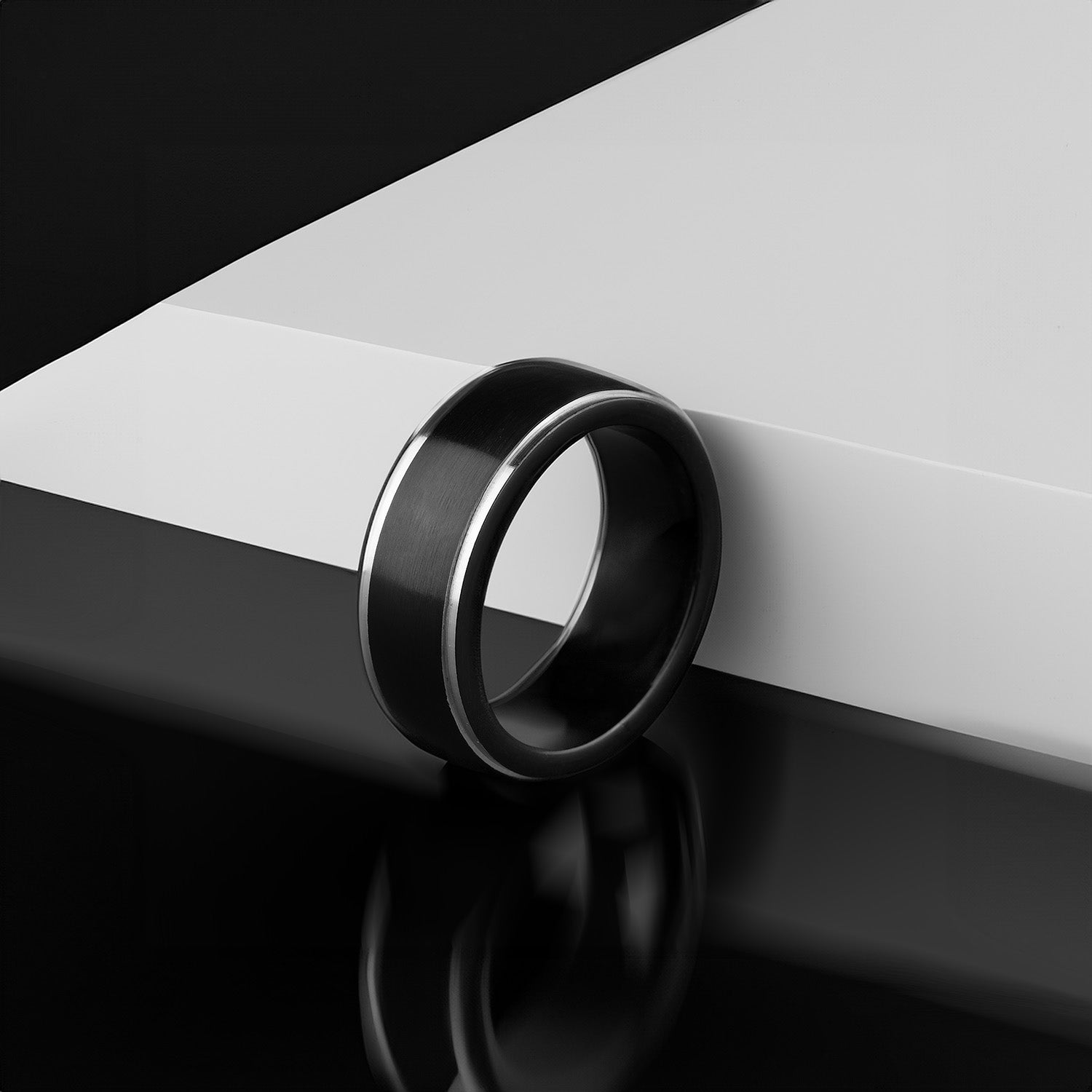 M Premium Jewellery Black Marcus Ring 