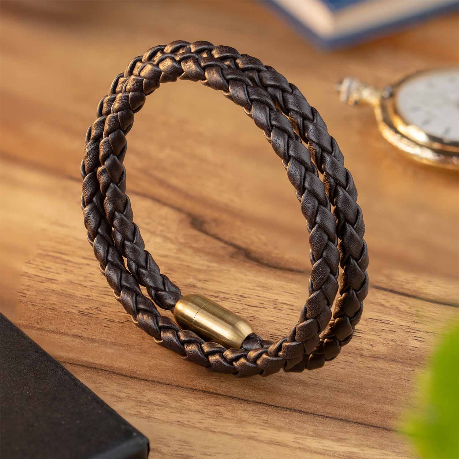 Phantom Looped NeoLeather Bracelet with MagSnap2 Brown