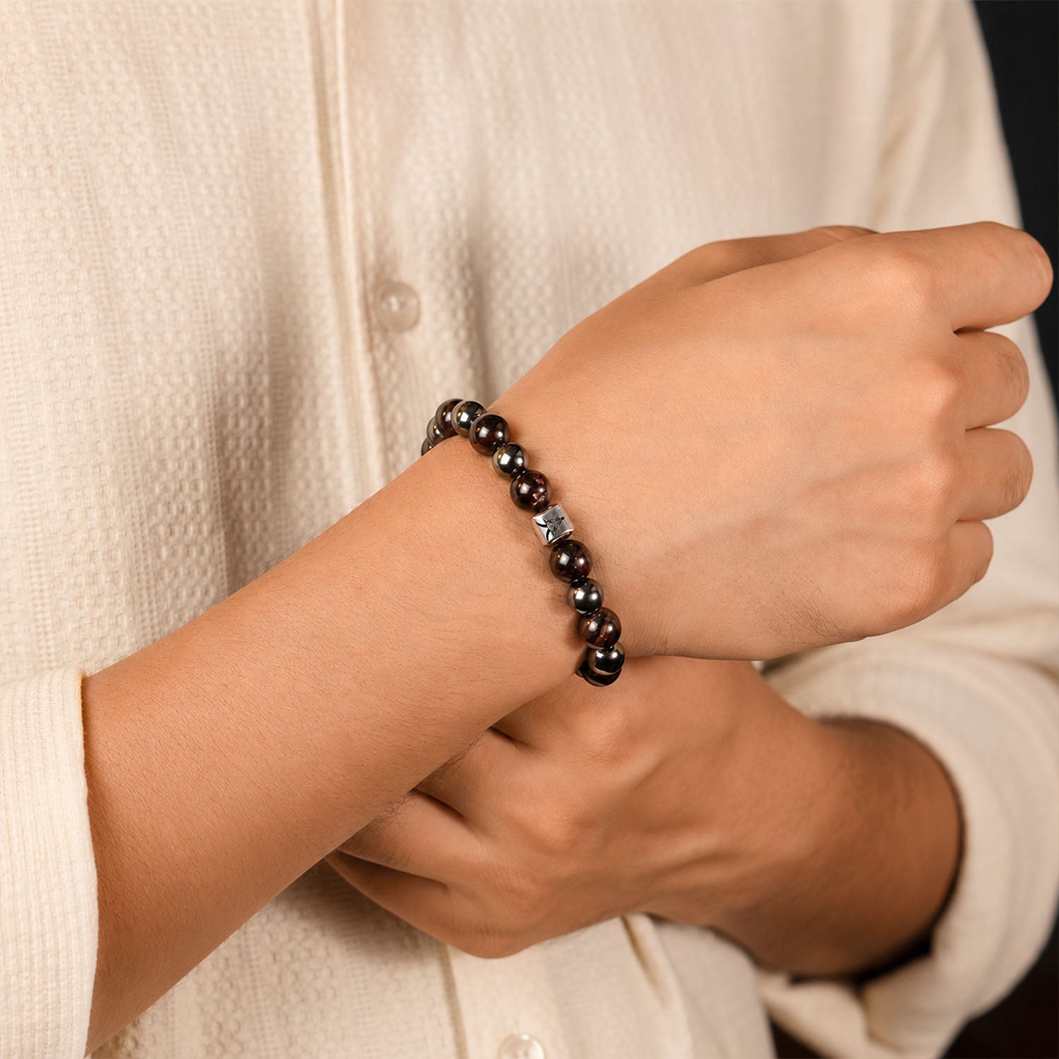 Capricorn (Makar) Zodiac Stone Bracelet with MagSnap 4