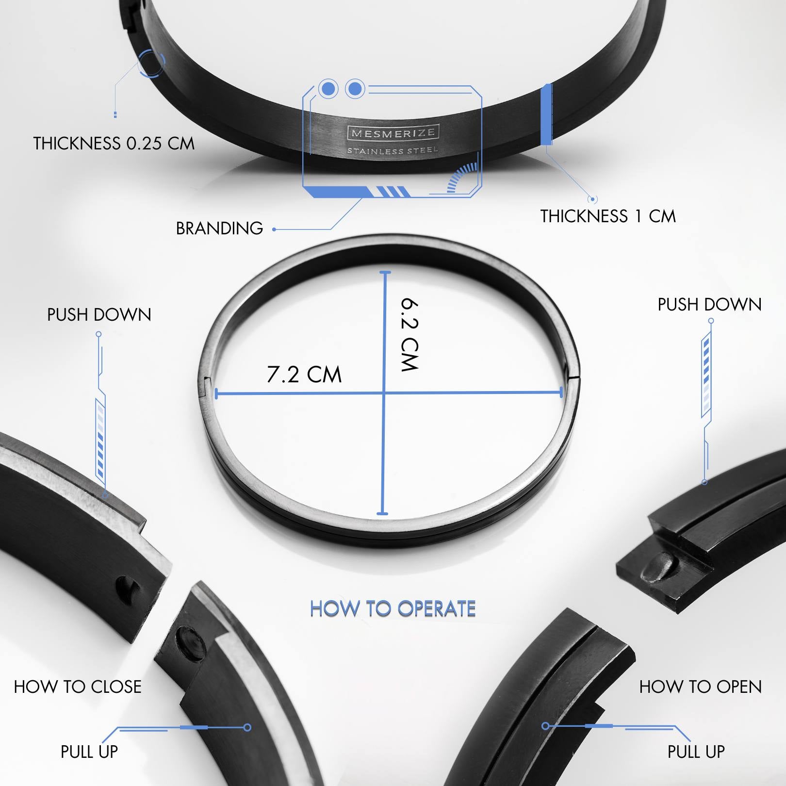 Wind Drift Kada Bracelet with Perosnalisation