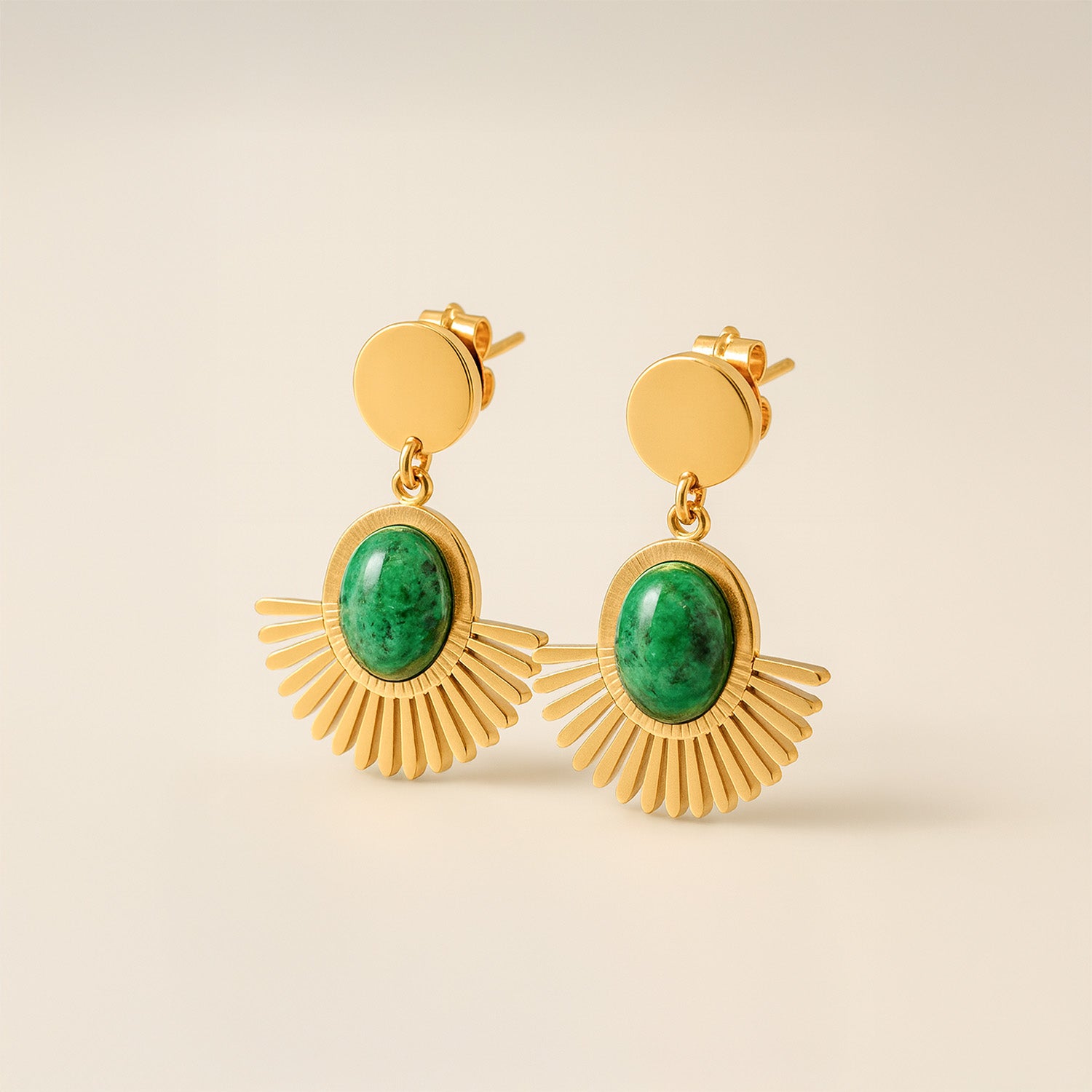 Liora Emerald Glow Drop Earrings