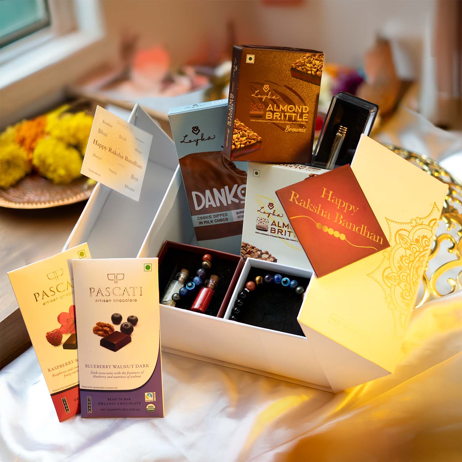 Super 9 Chakra Rakhi Luxury Hamper