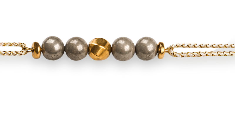 Money Magnet Pyrite Natural Stone Rakhi