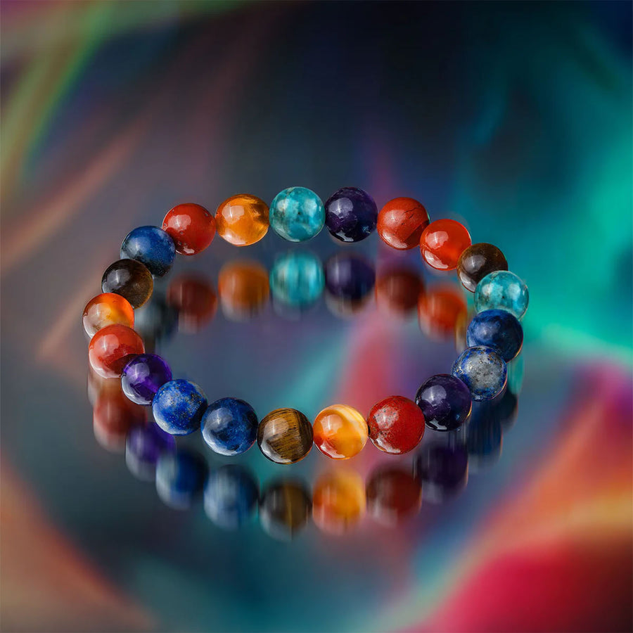 Multi Chakra Natural Stone Bracelet