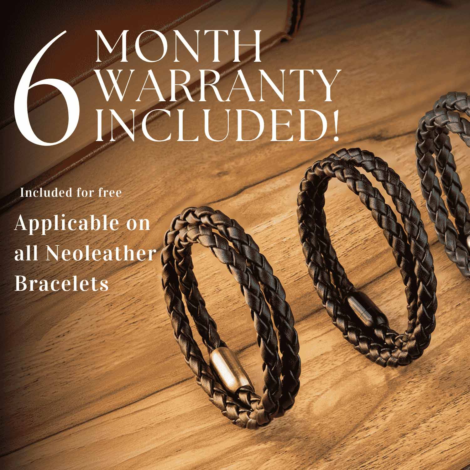 Alpha Braided NeoLeather Bracelet with MagSnap2 Black