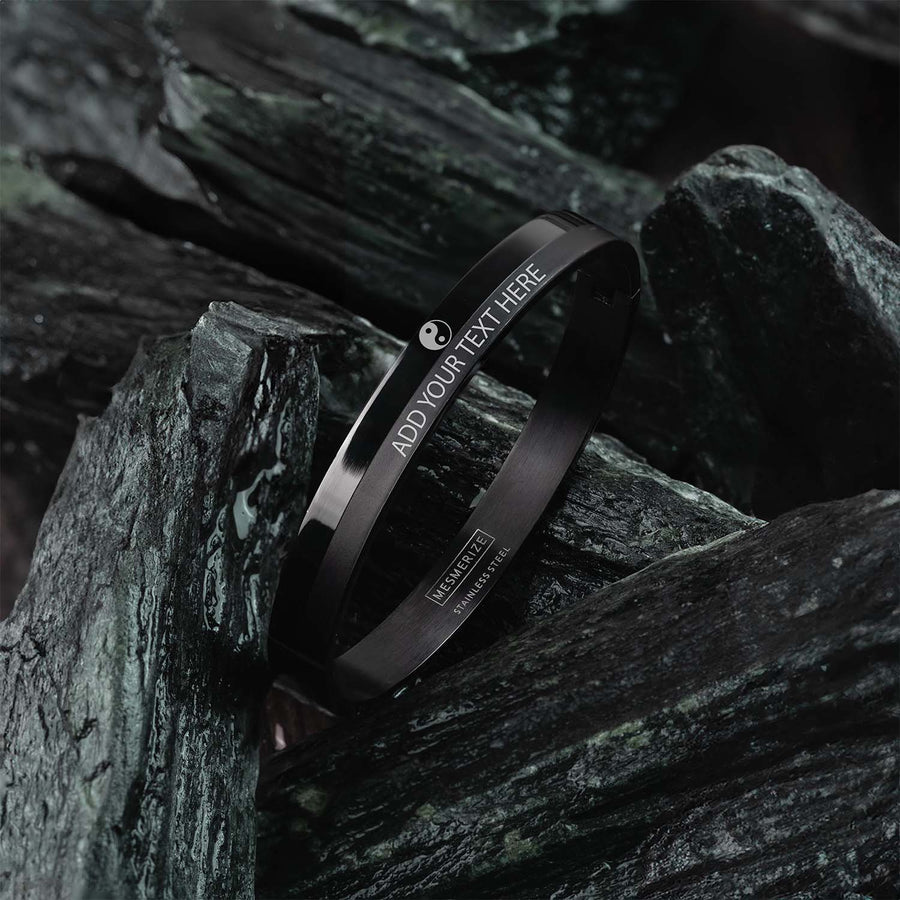 Yin Yang Oval Kada Bracelet