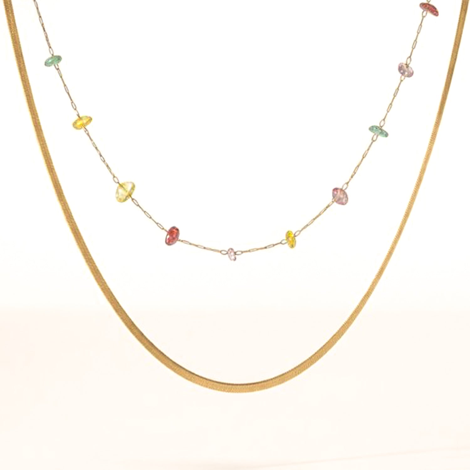 Prism Drift Stack Necklace