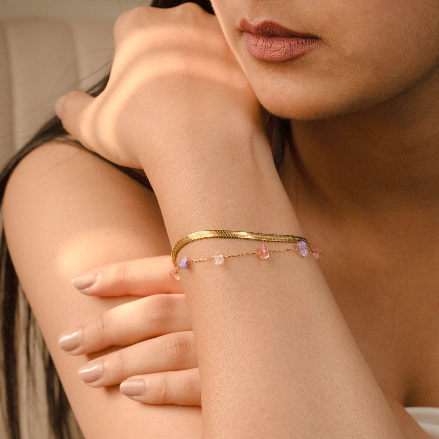 Prism Flow Stack Adjustable Bracelet