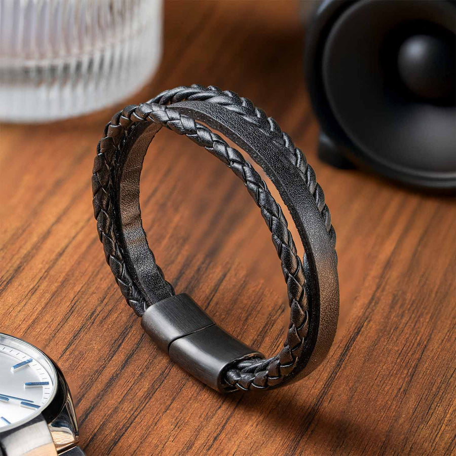 Rogue Textured NeoLeather Bracelet with MagSlide