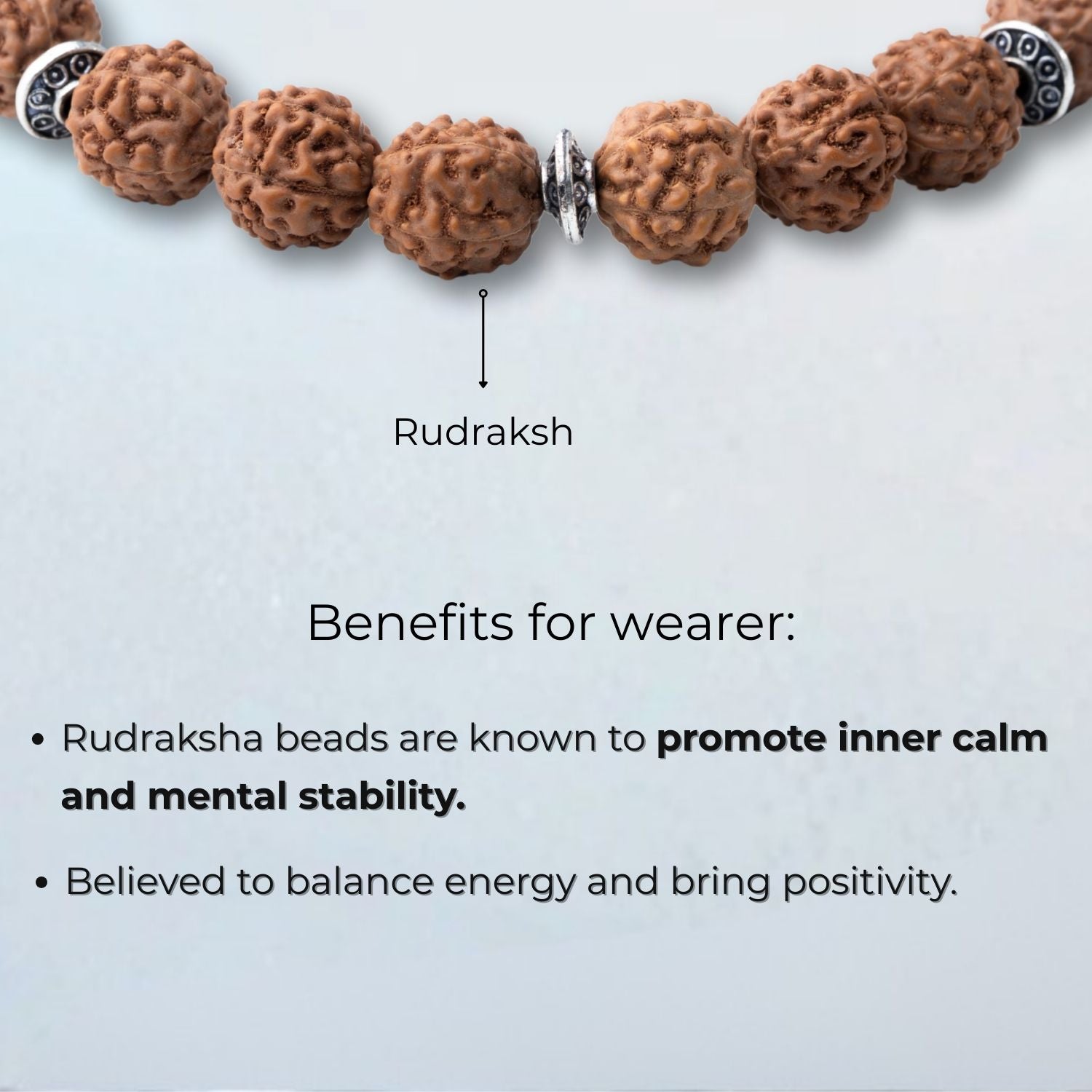 Rudraksh Natural Stone Magsnap Bracelet