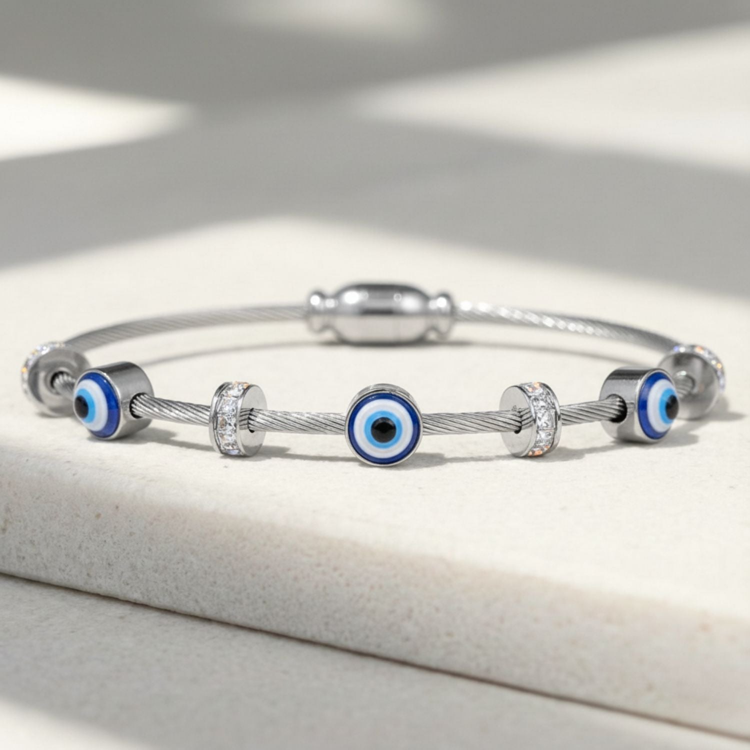 Silver evil eye