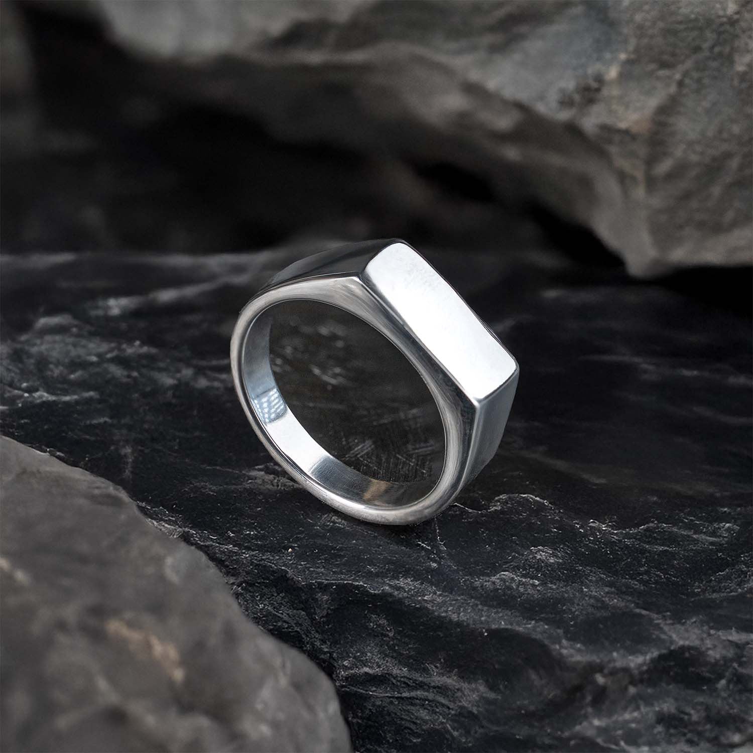 Noir Band Ring Silver