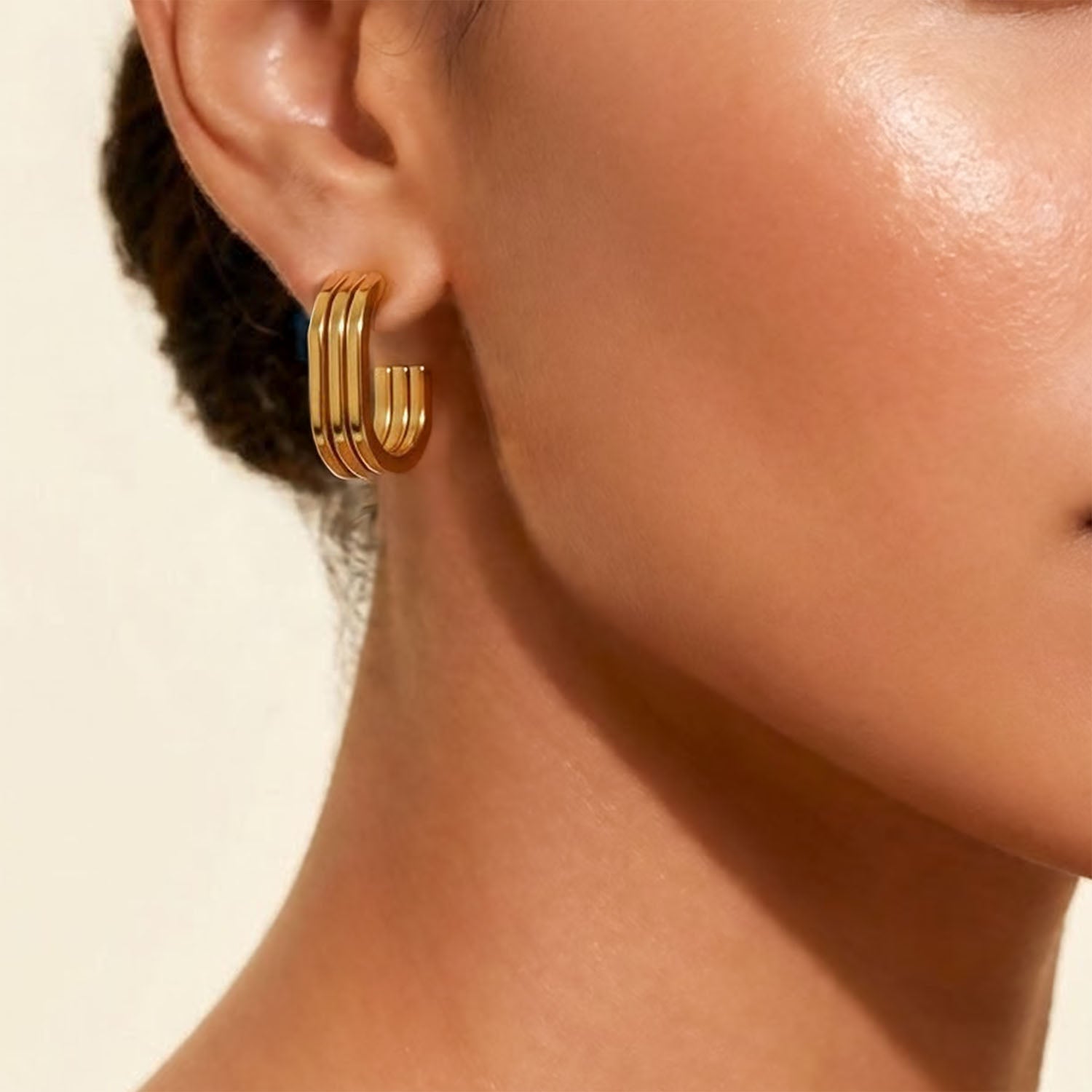 Trinity Band Hoops Earring