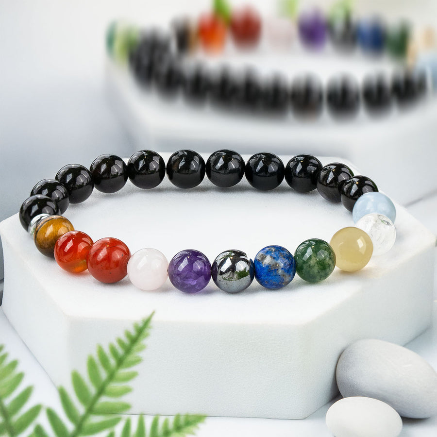 Ultimate 11 Chakra Natural Stone Bracelet