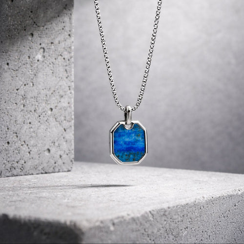 Lapis Square Necklace