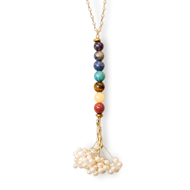 Balance 7 Chakra Lumba Sister & Bhabhi Natural Stone Rakhi