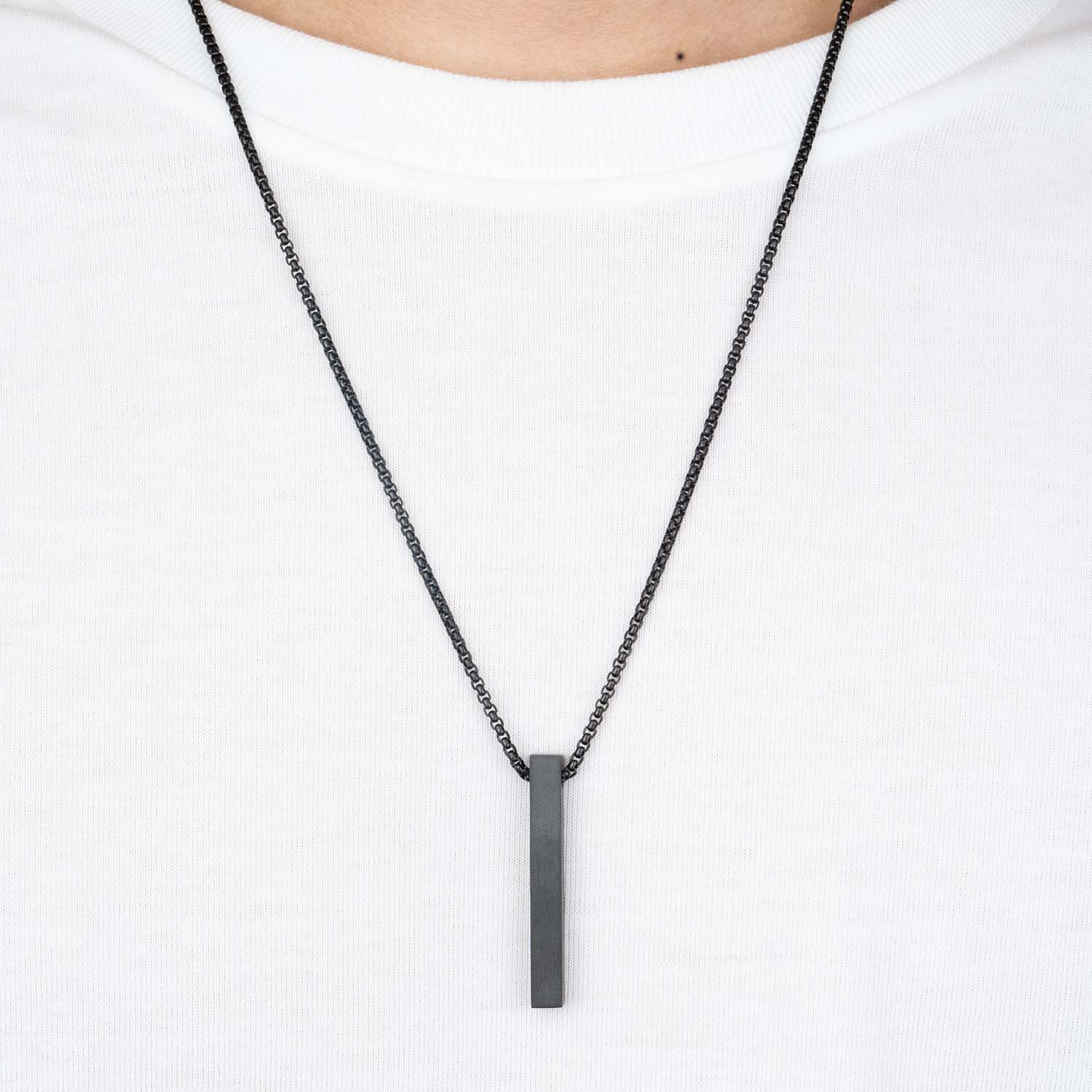 M Premium Jewellery Necklace Damon Black