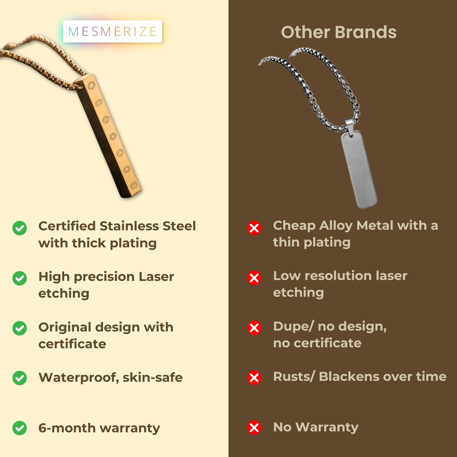 Balance 7 Chakra Bar Black Necklace