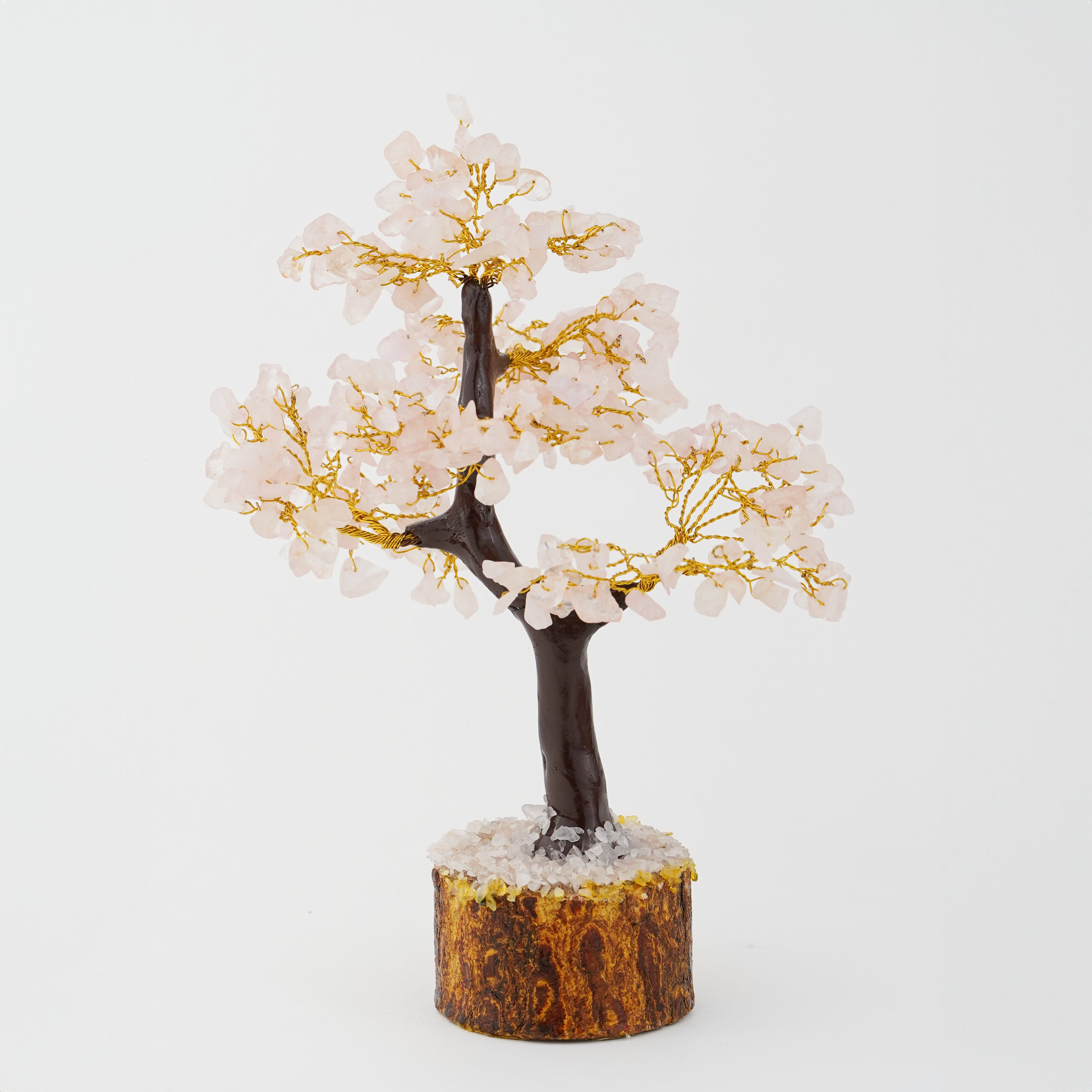 Natural Stone Tree Rose Quartz Natural Stone Tree