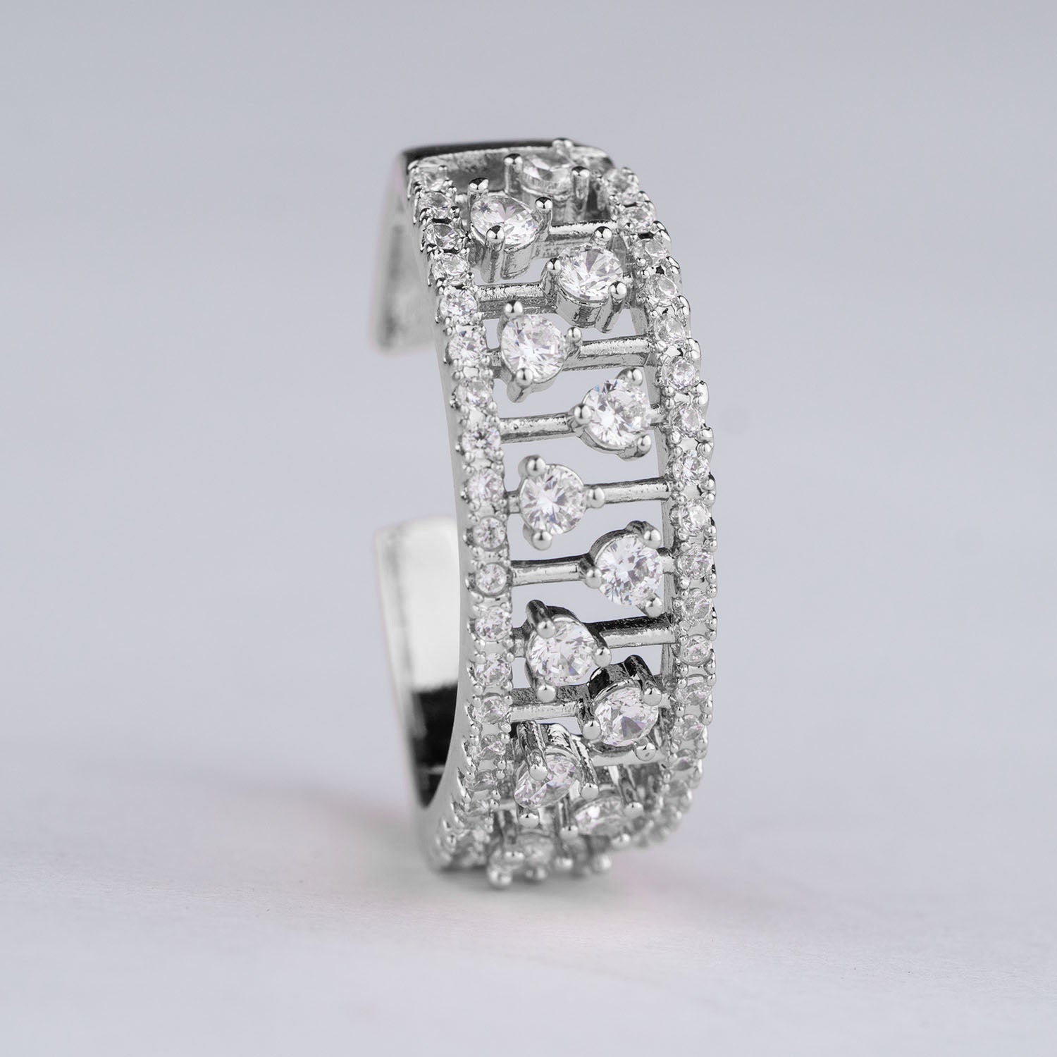 W Premium Jewellery Rings Diamond Silver